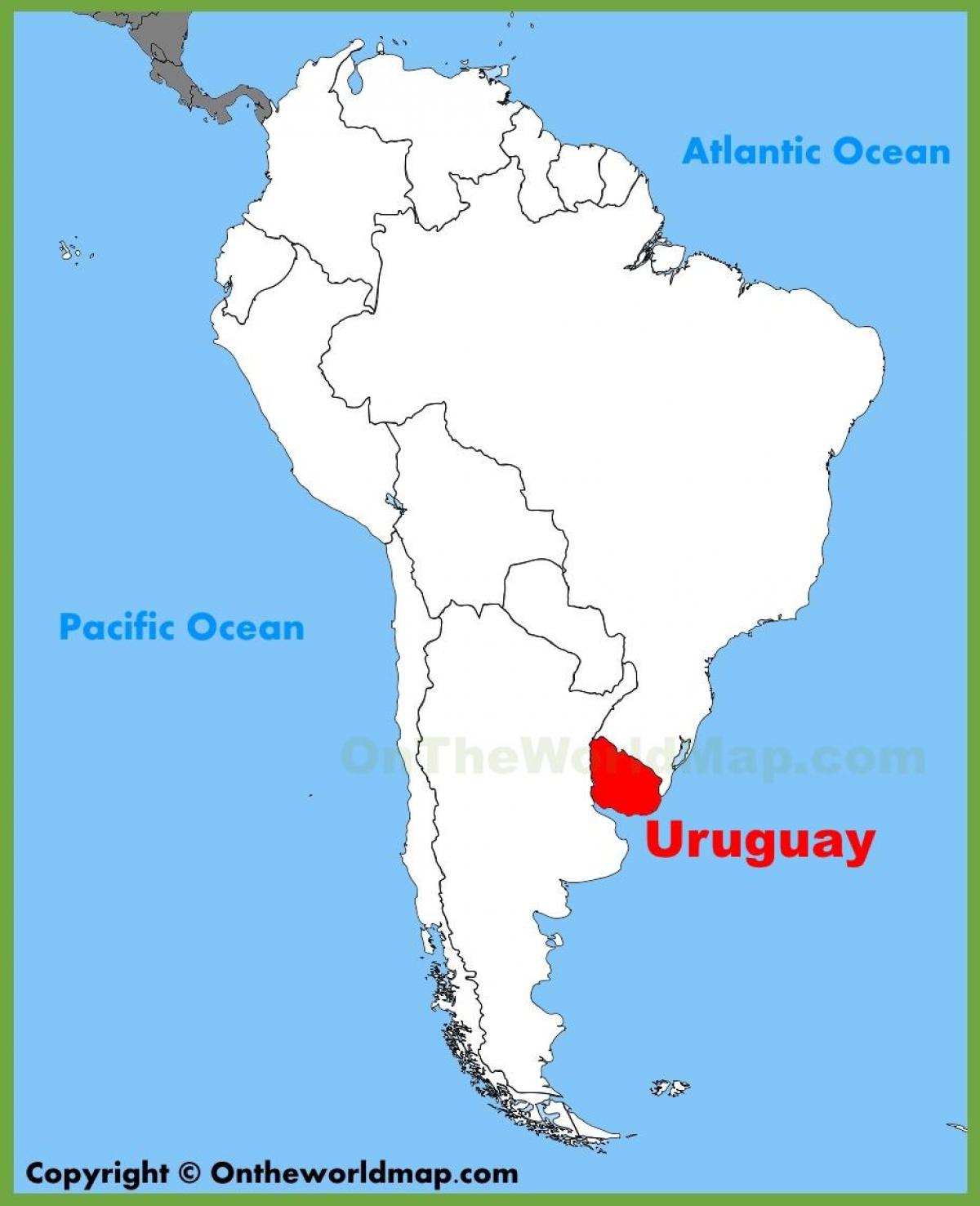 के नक्शे उरुग्वे दक्षिण अमेरिका