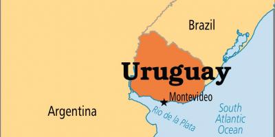 उरुग्वे की राजधानी का नक्शा