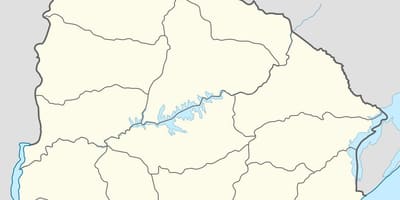 नक्शा उरुग्वे की रूपरेखा