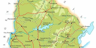 नक्शे के भूगोल उरुग्वे
